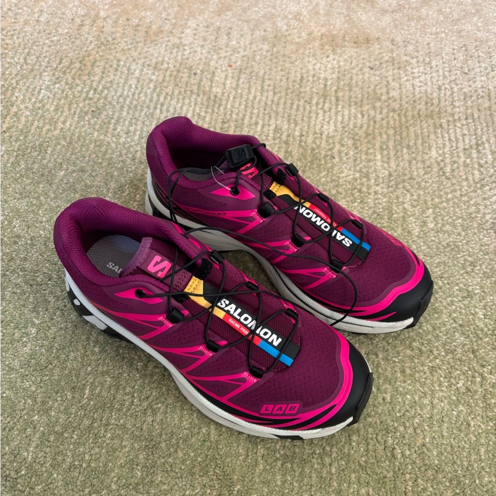 Salomon Women's Athletic Shoes - Fuchsia and Black